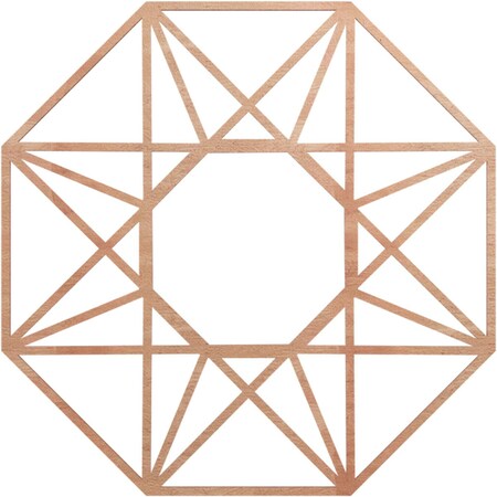 Ekena Millwork Guardian Wood Fretwork Pierced Ceiling Medallion, Cherry, 30"OD x 11 5/8"ID x 1/4"T CMWP30X30X0250GDCH